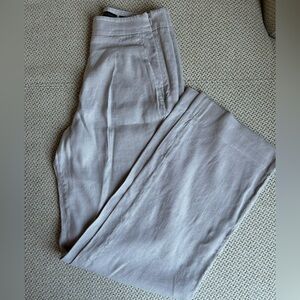 RW&Co - Light Beige High Waisted Linen Blend Trouser - Size 6